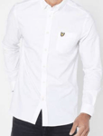 New Mens Lyle & Scott LW1302VOG Oxford Casual Shirts Long Sleeve White Size 2XL