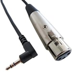 keepdrum mc-e 025 x j Câble audio 30 cm XLR femelle – Trs 3,5 mm Mini Jack pour caméras de DV Câble Micro