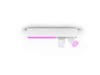 Philips Hue White Og Farget Stemning Centris Taklampe Med 2 Spotlys, Smartlyspunkt, Bluetooth, Hvit, Led, Metall, Gu10