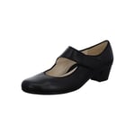 ARA Femme Catania Chaussures à Barrettes, Noir, 36 EU Large