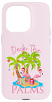 iPhone 15 Pro Deck The Palms Trees Christmas Lights Flamingos Coastal Case