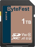 Carte Sd 1To, Carte Sdxc Mémoire Sd Uhs-1 Classe 10, A1, U3, V30, 4K Uhd Vidéo