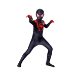 Miles Morales barnkostym Spider-Man，Iron Spider-Man Cosplay Halloween Set Miles 100cm