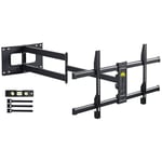 FORGING MOUNT Long Reach TV Wall Bracket Mount Swivel Tilt Full Motion TV Bracket with 109CM Articulating Arm TV Wall Mount,Fits 42 to 86 Inch Flat/Curve TVs,Holds up to 55kg,VESA 800x400mm