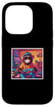 iPhone 14 Pro Fun Kid Monkey Playing Video Games Gamer Art Gift Graphic Case