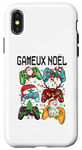 Coque pour iPhone X/XS Gameux Noël - Cadeau Parfait pour les Gamers Jeux Vidéo