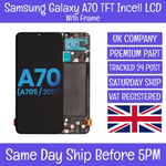 Samsung Galaxy A70 SM-A705 Incell TFT LCD Screen Display Touch Digitizer +Frame