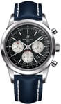 Breitling Watch Transocean Chronograph Leather Tang Type