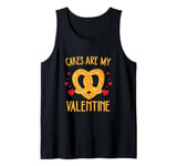 funny Cakes are My Valentine, Frosting Lover Valentine's Day Tank Top