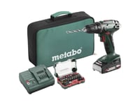 Metabo Bs 18 Set 602207580 Batteri Boremaskine 18 V 2 Ah Litium Inkl. Batteri, Børsteløs, Kuffert, Inkl. Oplader, Inkl. Tilbehør