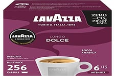 Lavazza – Cafe Dolcemente sélection 100% Arabica, grillage moyen, cremoso, pack 16 capsules nespresso