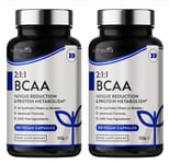 2 x 180 caps BCAA High Strength 1000Mg 2:1:1 Sport Supplement BB 01/24