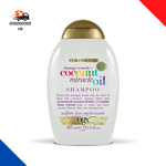 OGX Shampoing Réparateur Sans Sulfate Pour Cheveux Abîmés, Huile Miracle 385 Ml