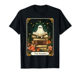 The Reader Tarot Card Halloween Ghost Read Book Cute Bookish T-Shirt