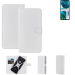 Protective cover for Motorola Moto G52 Wallet Case white flipcover flipcase