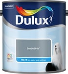 Dulux Smooth Emulsion Matt Paint - Denim Drift - 2.5L - Walls and Ceiling