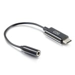 C2G USB C to Aux (3.5mm) Adapter - USB C Audio Adapter - USB-C til hodetelefons-jakkadapter