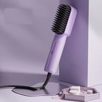 Portable Plug-in Version Mini Hair Straightener Brush Dry Wet Straightening Comb