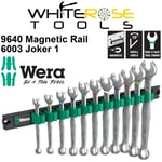 Wera Combination Spanner Wrench Set 6003 Joker 1 Magnetic Rail 11pc 8-19mm Ring