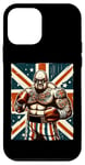 Coque pour iPhone 12 mini Boxe Britannique Union Jack Drapeau Boxeur