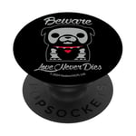 Skelanimals Maxx The Bulldog Beware Love Never Dies Logo PopSockets Swappable PopGrip