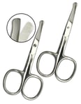 Newborn Baby Manicure Scissors Safety Rounded Tips Stainless Steel Child Nail