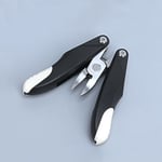 Stainless Steel Folding Nail Clippers File Set Red