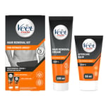 Veet Men Intimate Hair Removal Kit Hårborttagningskräm 100 ml & Aftercare Balm 50 ml