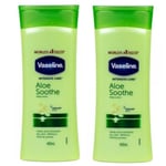 2x Vaseline Intensive Care Body Lotion Aloe Soothe 400ml