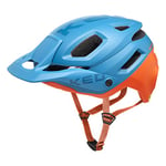 KED Pector Me-1 Casque de vélo Unisexe, Bleu pétrole Orange Mat, m