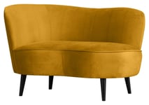 WOOOD Sara Loungesofa, venstrevendt - Ochre fløyel