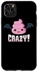 Coque pour iPhone 11 Pro Max Batshit Crazy Vampire Bat Poo Emoticon Halloween Costume