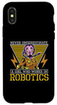 iPhone X/XS Never Underestimate A Girl Artificial Intelligence Robotics Case