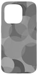 Coque pour iPhone 15 Pro Cercles gris classiques dans des graphismes cool