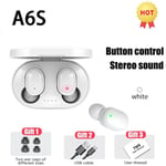 Oreillette Bluetooth sans fil d'origine A6S Fone TWS avec ¿couteurs micro pour Xiaomi Noice Canceling Earphone Bluetooth Headphones-White Earbuds_XINENGJI