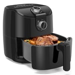 Aigostar Air Fryer - Friteuse sans huile chaud familiale 4L, 1500W, 0-200ºC, 0-30min, Friteuse air fryer, Cuisson saine. Sans BPA, Panier amovible, Facile à nettoyer - Hayden Alpha