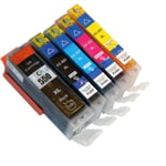 LOT X5 Cartouches d'encres PGI-550 - CLI-551 Set complet  Pour imprimante Canon Pixma MG6350 MX725 MG5600