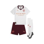 Puma Childrens Unisex Manchester City 23/24 Away Minikit - White - Size 4-5Y