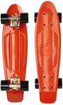 Ridge Skateboards 22" Mini Cruiser Board, Organics, Complet, fabriqué au Royaume-Uni, 55cm Burnt Orange/Noir