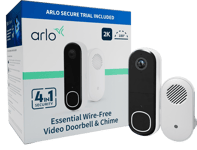 Arlo Essential 2 2K Doorbell W. Chime