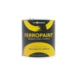 Ferropaint® Paint Magnétique Charbon de Bois Pour Murs, Chambre, Bureau, Cuisine, Salle de Jeux, Salle de Classe, Bricolage et Rénovati - 0,25 Litre