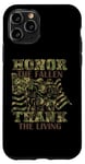 Coque pour iPhone 11 Pro Memorial Day Honor the Fallen Thank the Living USA Flag Camo