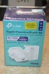 TP-LINK (TL-PA717 KIT) AV1000 GB Powerline Adapter Kit AV2 1-Port New Sealed