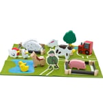 Apples To Pears Farm Animals & Play Mat Gift In A Tin Present Idea For Kids