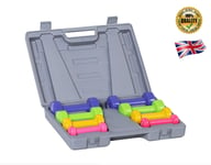 10kg Dumbbell Weight Set with Carry Case Ladies Multi-Color Home Gym Workout