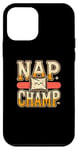 Coque pour iPhone 12 mini Action de grâce, champion drôle de sieste, après le dîner