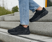 Hoka U CLIFTON L SUEDE Black / Black, US 9 / EU 42 2/3