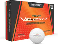 Wilson Golf Tour Velocity Distance, 15 Balls, White, 15-Ball, White 