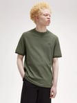 Fred Perry Tipped Cuff T-Shirt, Lwg / Night Green