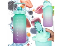 Extralink | Motivational Bottle | Water Bottle, 2000Ml, Green-Purple, But-190